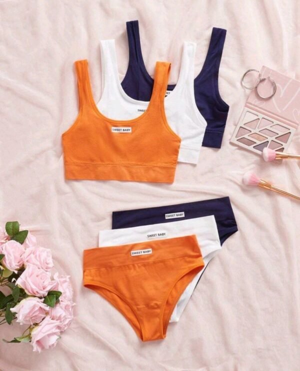 Eraneu 3Pcs/Set Seamless Underwear Sets
