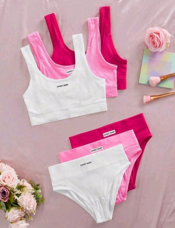 Eraneu 3pcs Seamless Lingerie Set