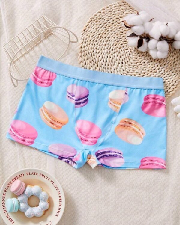 Eraneu 1pc Women Simple & Comfortable Mid Waist Boyshorts Panties