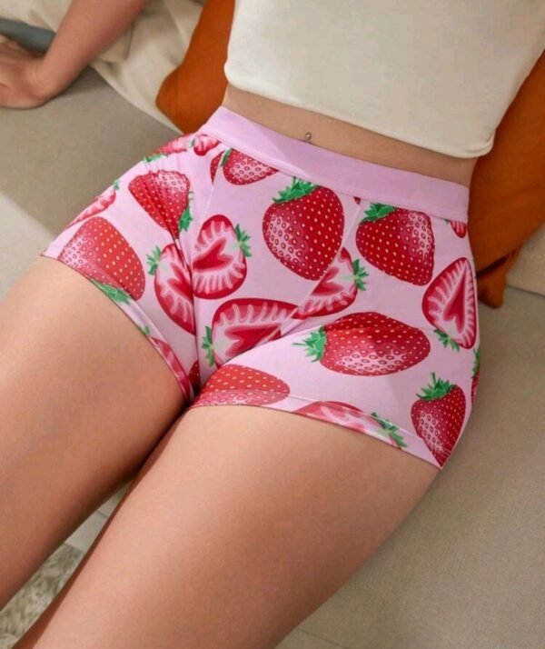 Eraneu Sweet And Lovely Women's Strawberry Printed Boxer Shorts (One Piece) - Image 2