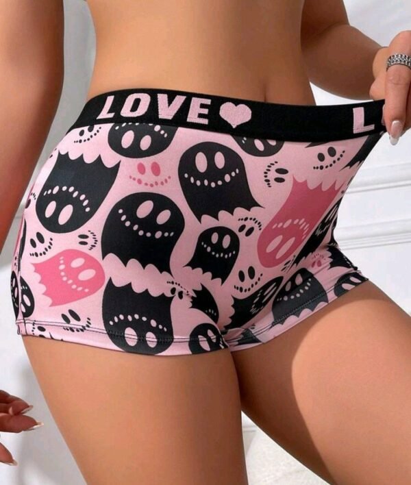 Eraneu Cartoon Ghost Pattern Printed Boxer Shorts - Image 2
