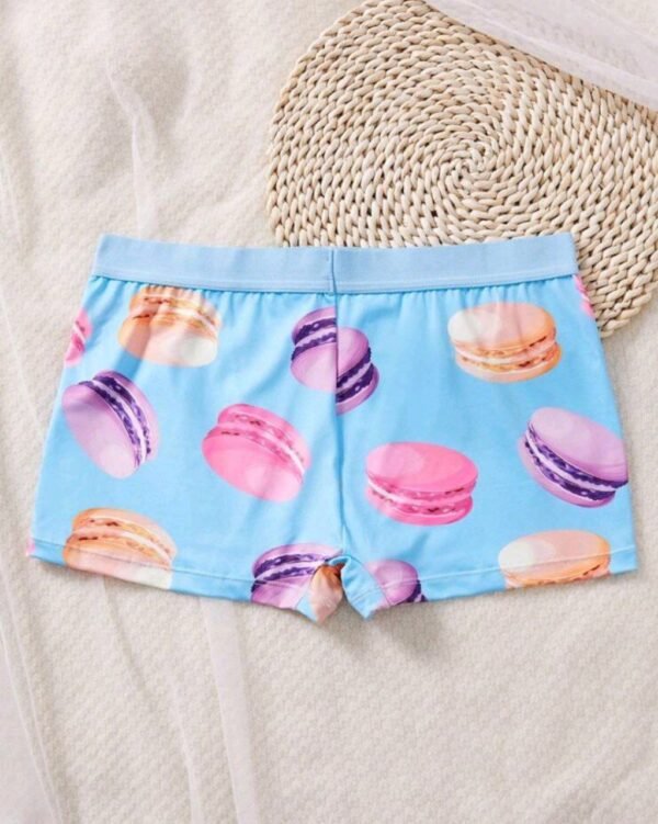 Eraneu 1pc Women Simple & Comfortable Mid Waist Boyshorts Panties - Image 2