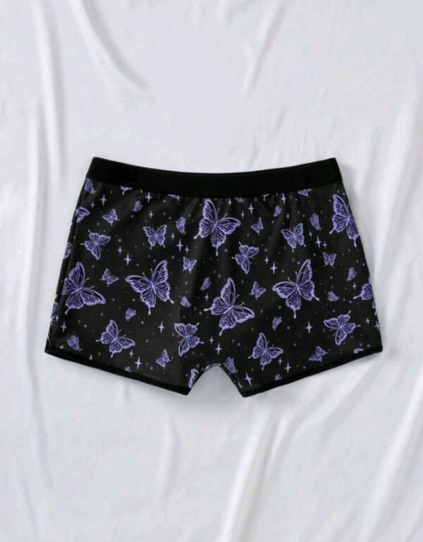 Eraneu Y2K Butterfly Contrast Color Comfy Women Boyshort Panties - Image 2