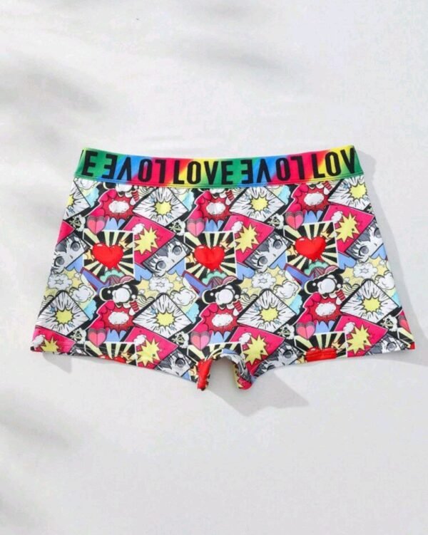 Eraneu Women's Fashion Cartoon Printed Boxer Shorts - Image 2