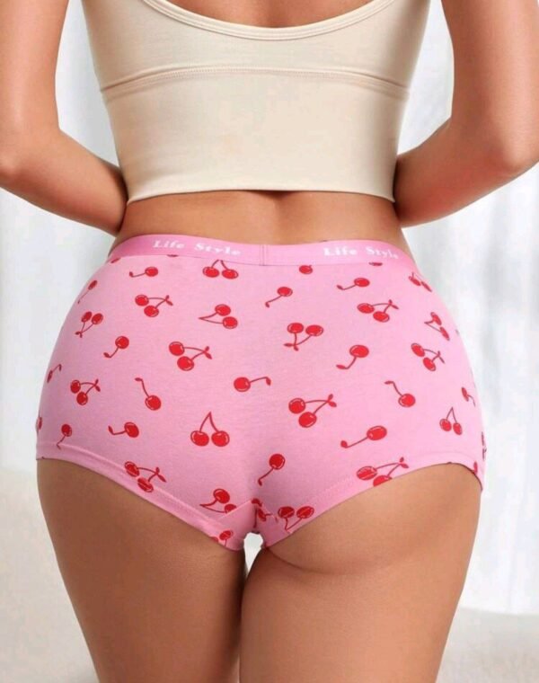 Eraneu Comfortable And Cute Cherry Woven Women's Boyshorts - Image 3
