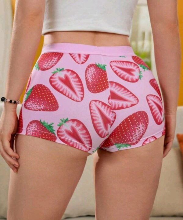 Eraneu Sweet And Lovely Women's Strawberry Printed Boxer Shorts (One Piece) - Image 3