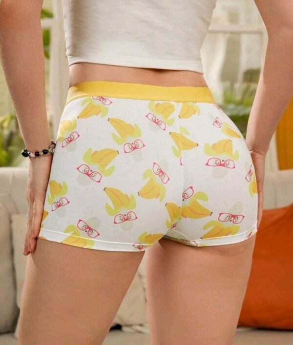 Eraneu 1pc Cute & Sweet Simple Casual Ladies  Breathable Boxer Brief - Image 4