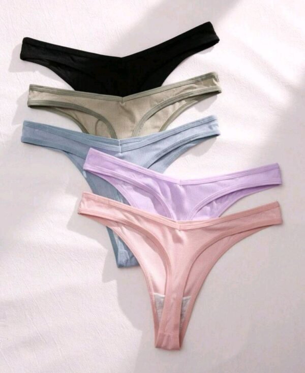 Eraneu 5packs Cartoon Graphic Sexy Thongs - Image 2