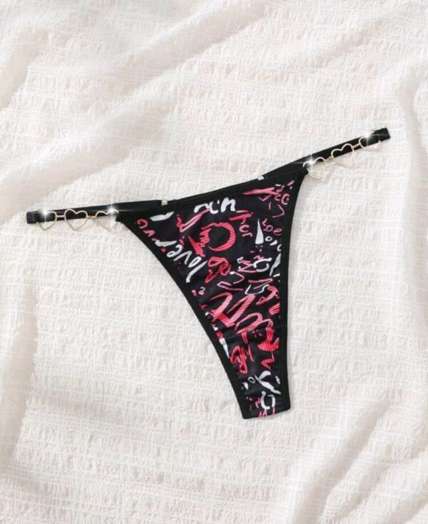 Eraneu Ladies' Random Printed Simple Daily Thong Underwear - Image 3