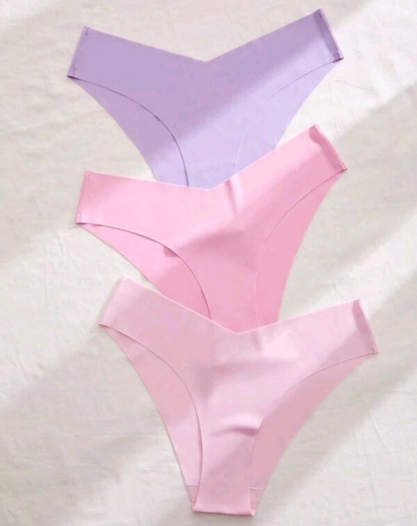 Eraneu 12pcs Solid Color Seamless Triangle Panties - Image 3