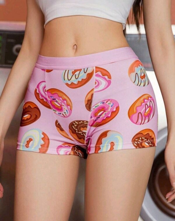 Eraneu Comfortable And Breathable Simple Square Pants For Women, Sweet And Lovely, 1pc - Image 3