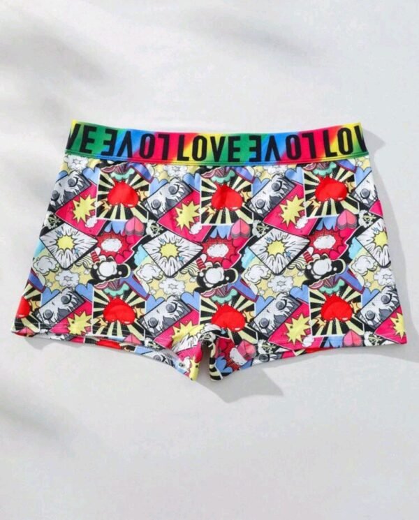 Eraneu Women's Fashion Cartoon Printed Boxer Shorts - Image 3