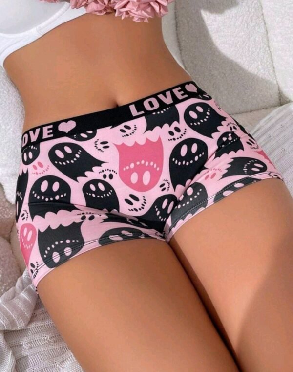 Eraneu Cartoon Ghost Pattern Printed Boxer Shorts - Image 4