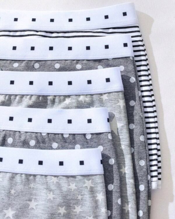 Eraneu 5pcs Striped Print Boyshorts - Image 3