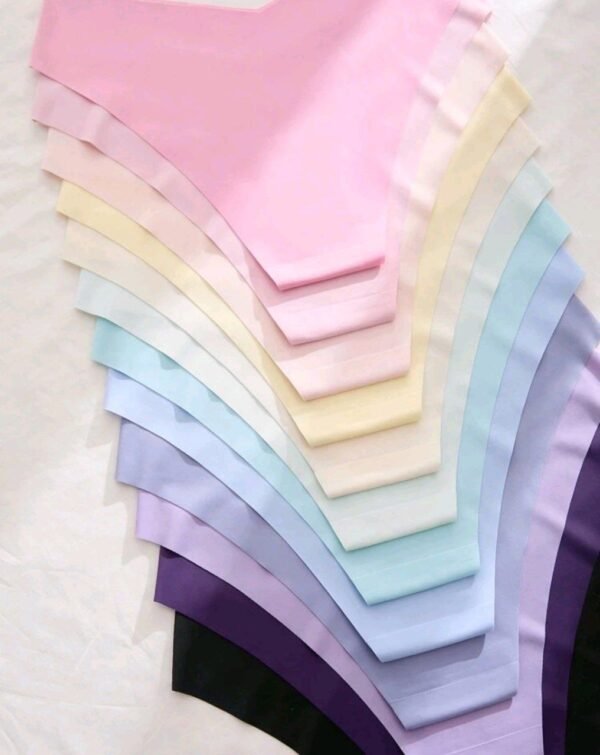 Eraneu 12pcs Solid Color Seamless Triangle Panties - Image 4