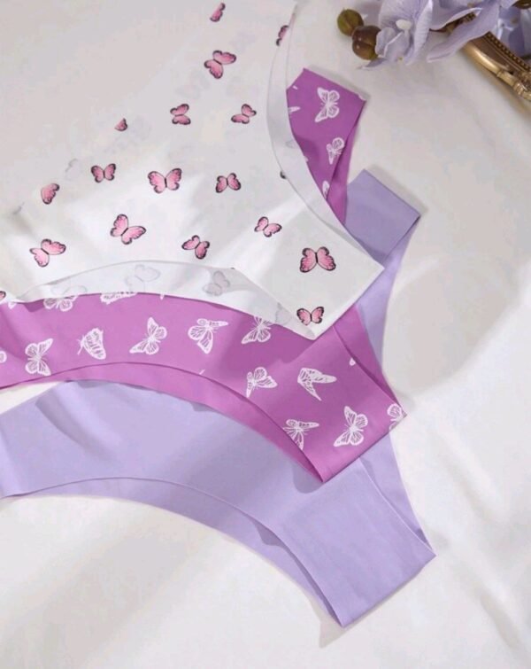 Eraneu 12pcs Y2k Low-Rise Seamless Triangle Panties - Image 4