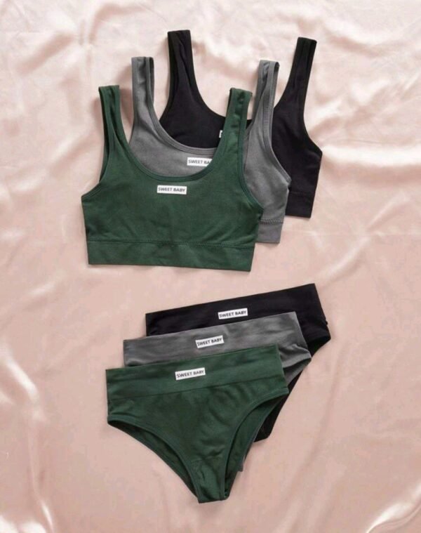 Eraneu 3pcs/Set Seamless Bra And Panty Set - Image 4