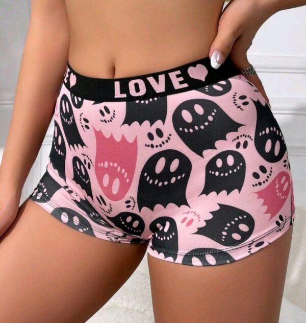 Eraneu Cartoon Ghost Pattern Printed Boxer Shorts - Image 5
