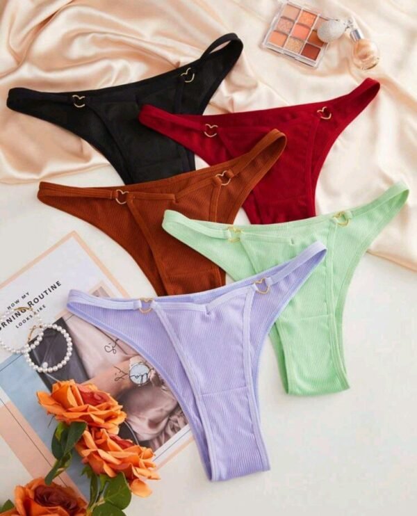 Eraneu 5pack Heart Ring Linked Panty - Image 4