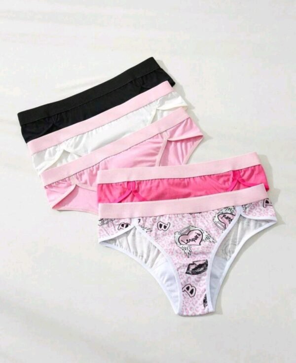Eraneu Women's Printed Simple Everyday Triangle Panties - Image 4