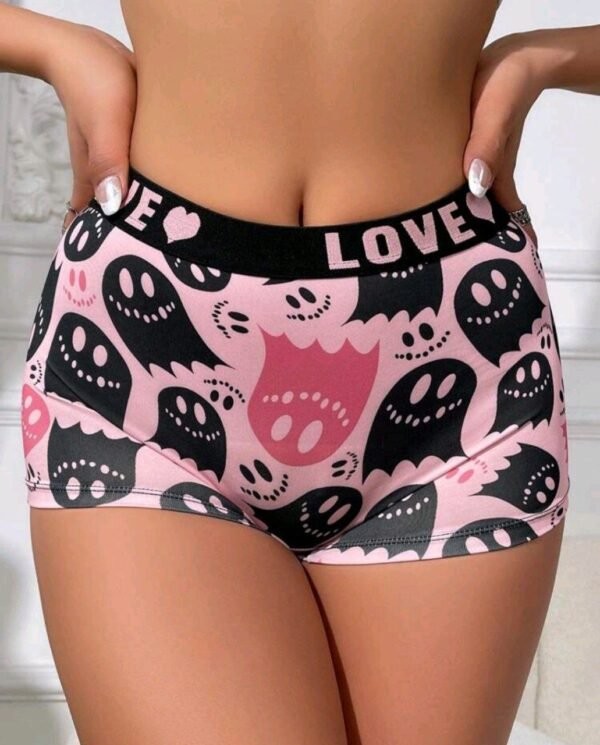 Eraneu Cartoon Ghost Pattern Printed Boxer Shorts