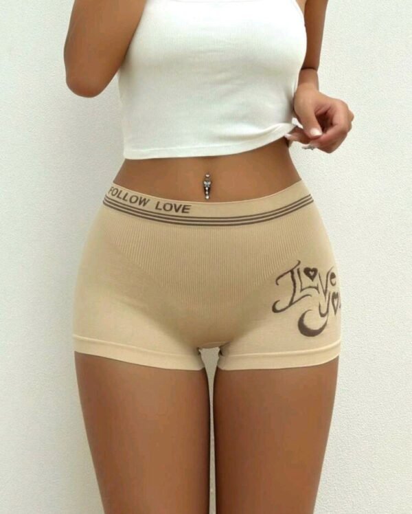 Eraneu Women 5pcs Letter Graphic Boxer Brief - Image 5
