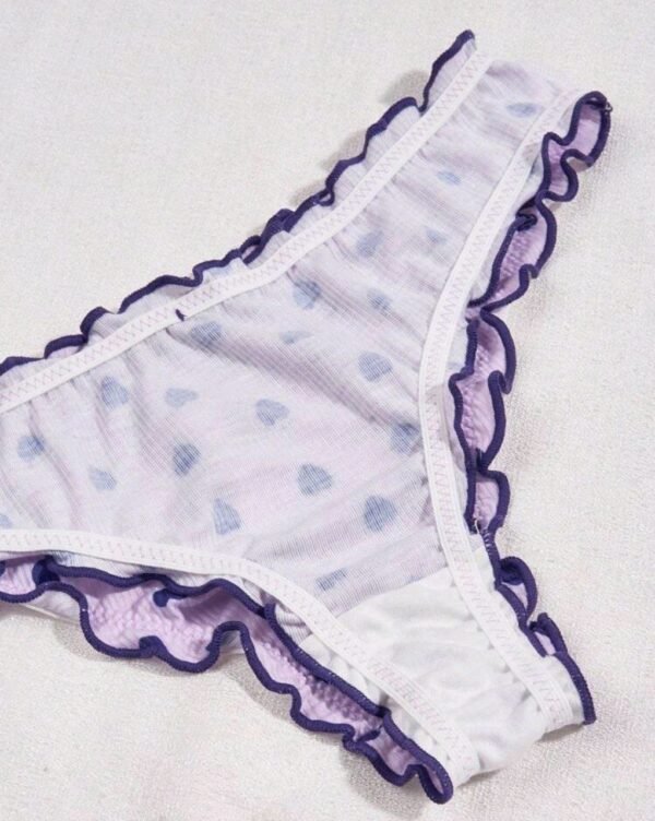Eraneu Women's Heart Print Triangle Underwear (3pcs/set) - Image 5