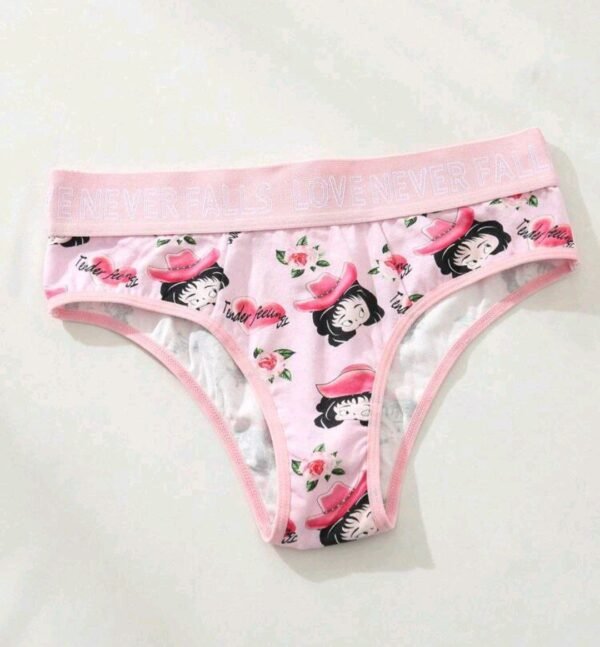 Eraneu Cartoon Printed Personalized Girl's Triangle Panties For Women - Image 5