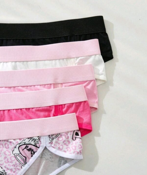 Eraneu Women's Printed Simple Everyday Triangle Panties - Image 5