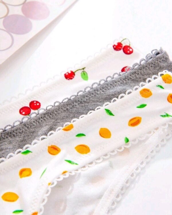 Eraneu 5packs Fruit Print Sexy Thongs Set - Image 6