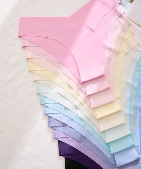 Eraneu 12pcs Solid Color Seamless Triangle Panties - Image 6