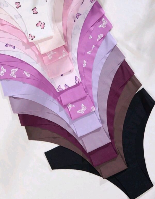 Eraneu 12pcs Y2k Low-Rise Seamless Triangle Panties - Image 6