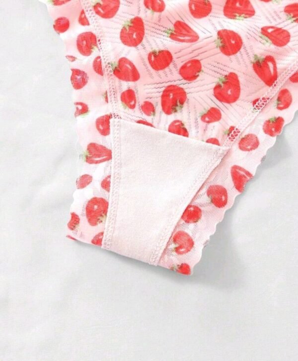 Eraneu 5packs Fruit Print Sexy Panties Set Lingerie - Image 6