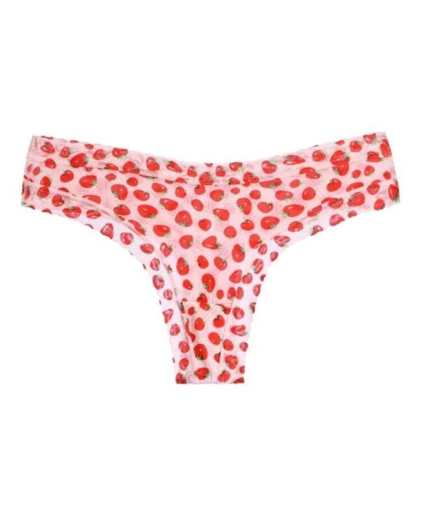 Eraneu 5packs Fruit Print Sexy Panties Set Lingerie - Image 8