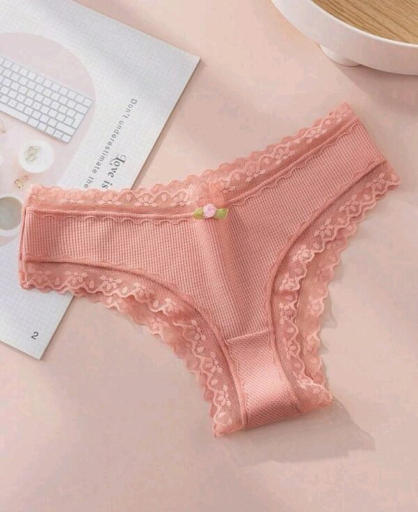 Eraneu 5pack Contrast Lace Bow Front Panty Lingerie - Image 8
